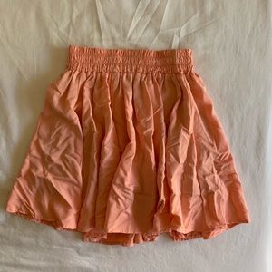 ORANGE CREAM/CORAL SKATER SKIRT